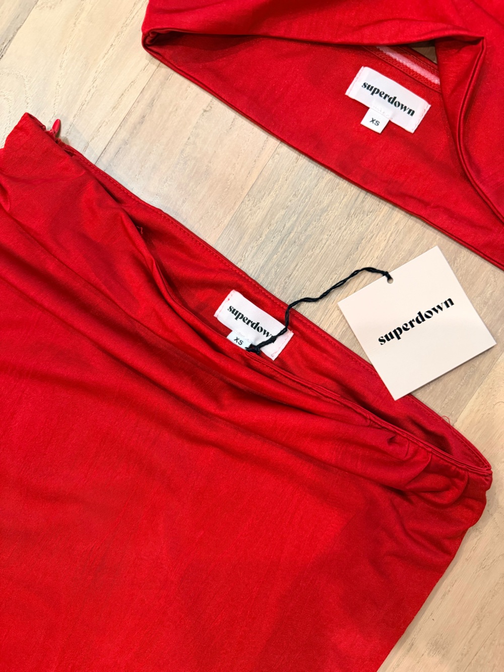 Revolve - Superdown - Karolyna Wrap Maxi Skirt in Red - Picture 7 of 8